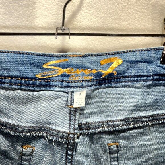 Seven7 Audrey Skimmer Jean Capris Womens‎ Size 8 - Picture 2 of 12